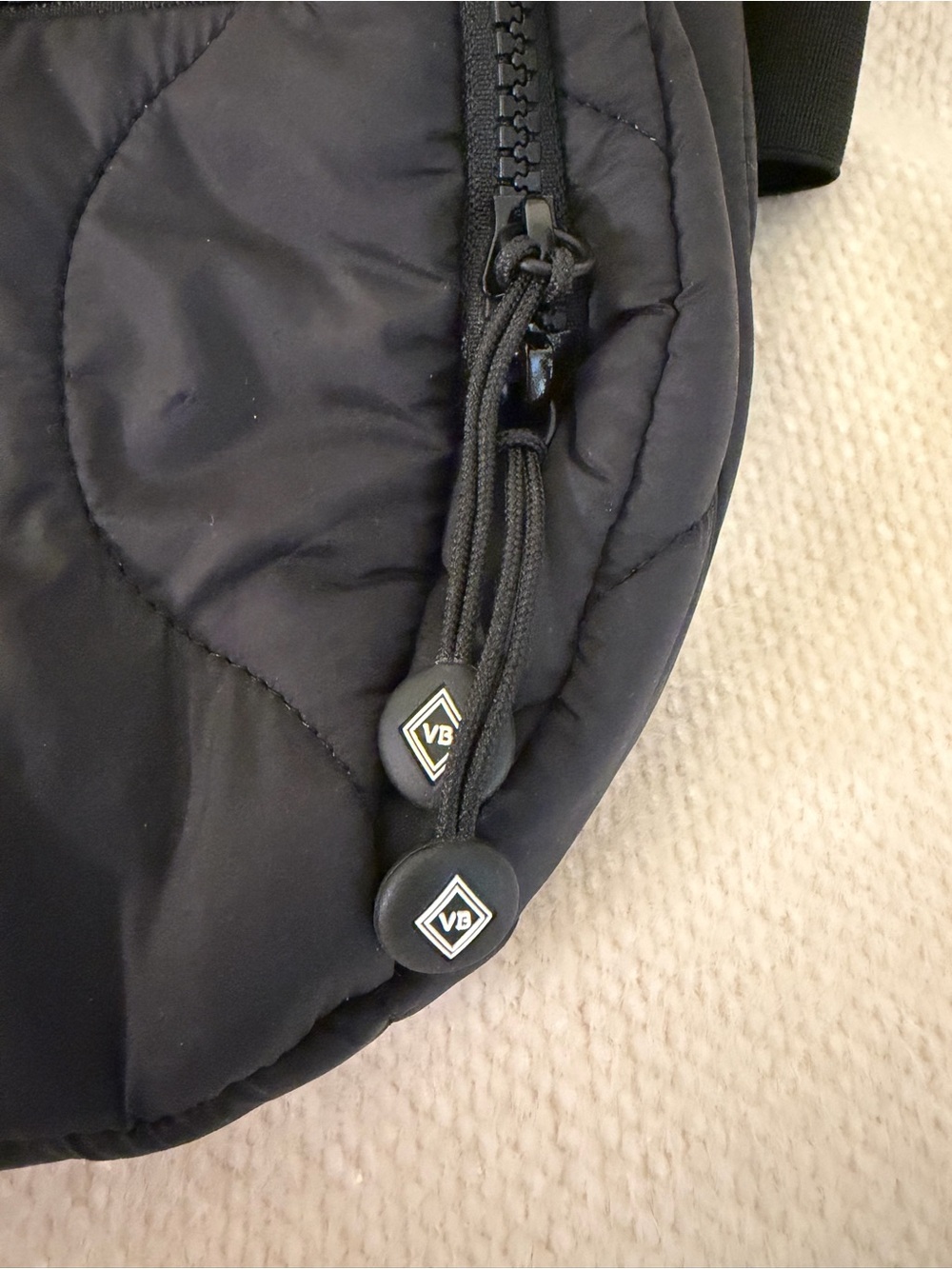 Vera Bradley Women’s Black Quilted Belt Bag - Picture 2 of 6